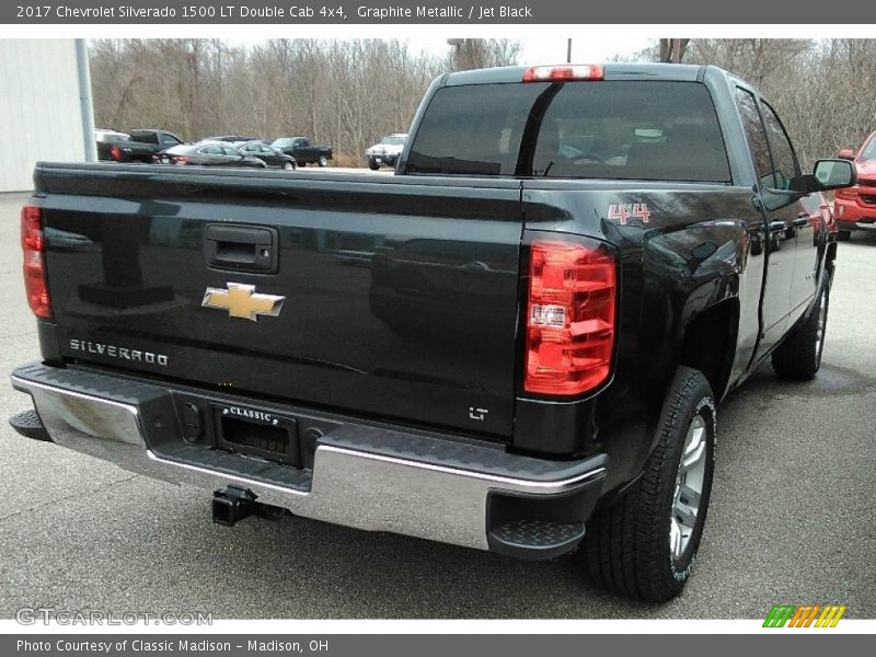 Graphite Metallic / Jet Black 2017 Chevrolet Silverado 1500 LT Double Cab 4x4