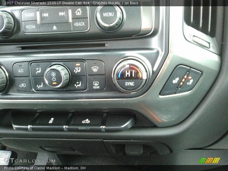 Graphite Metallic / Jet Black 2017 Chevrolet Silverado 1500 LT Double Cab 4x4