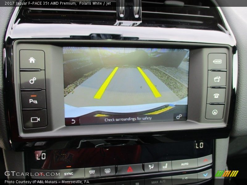 Polaris White / Jet 2017 Jaguar F-PACE 35t AWD Premium