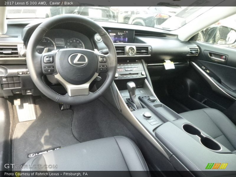 Caviar / Black 2017 Lexus IS 300 AWD
