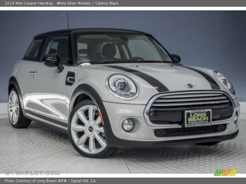White Silver Metallic / Carbon Black 2014 Mini Cooper Hardtop
