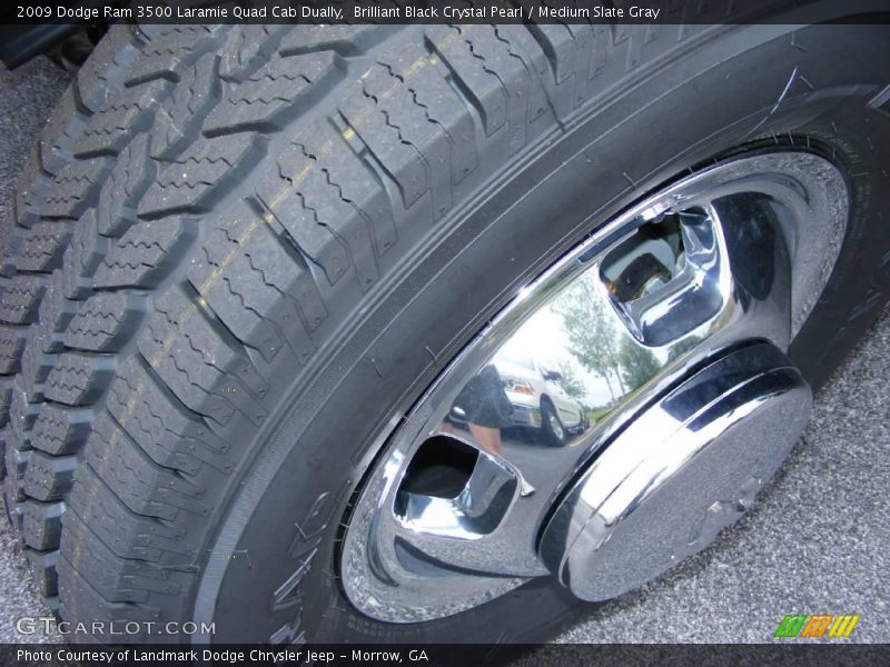 Brilliant Black Crystal Pearl / Medium Slate Gray 2009 Dodge Ram 3500 Laramie Quad Cab Dually