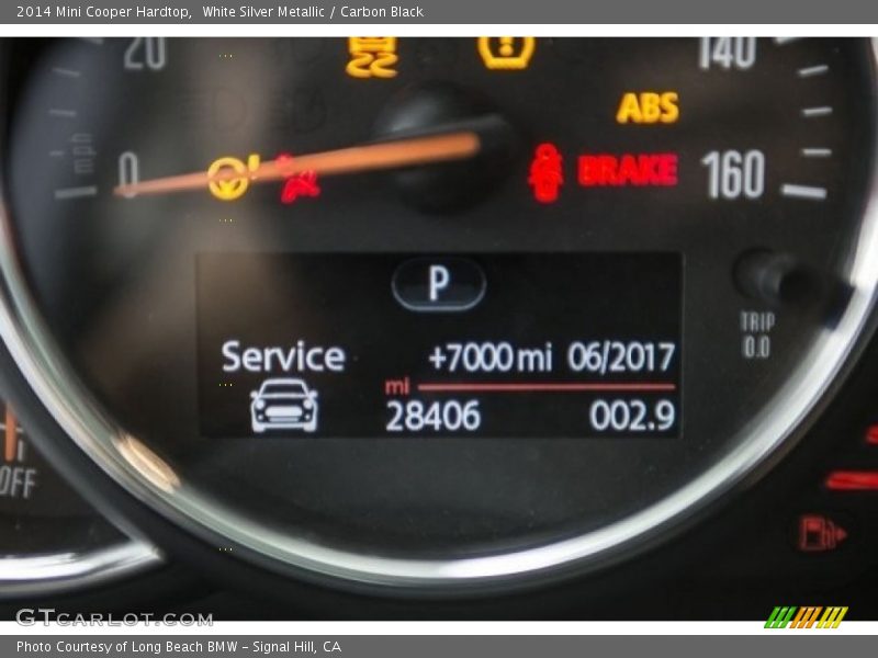 White Silver Metallic / Carbon Black 2014 Mini Cooper Hardtop
