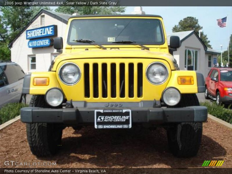 Solar Yellow / Dark Slate Gray 2006 Jeep Wrangler Unlimited 4x4