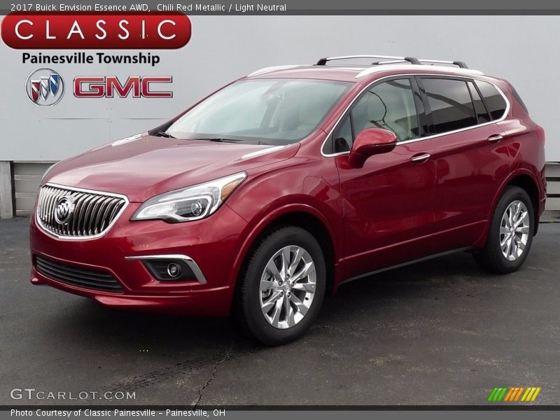 Chili Red Metallic / Light Neutral 2017 Buick Envision Essence AWD