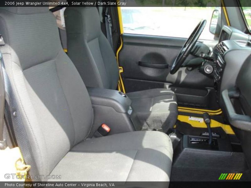 Solar Yellow / Dark Slate Gray 2006 Jeep Wrangler Unlimited 4x4