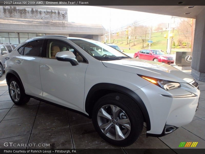 Eminent White Pearl / Flaxen 2017 Lexus NX 200t AWD