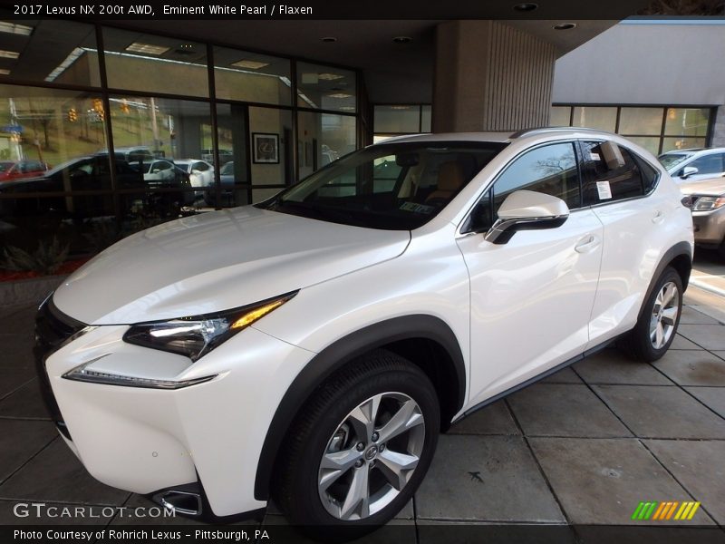 Eminent White Pearl / Flaxen 2017 Lexus NX 200t AWD