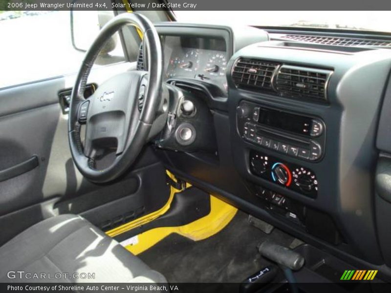 Solar Yellow / Dark Slate Gray 2006 Jeep Wrangler Unlimited 4x4