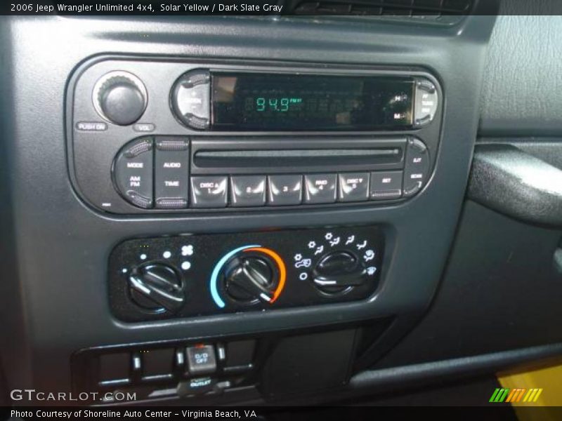 Solar Yellow / Dark Slate Gray 2006 Jeep Wrangler Unlimited 4x4