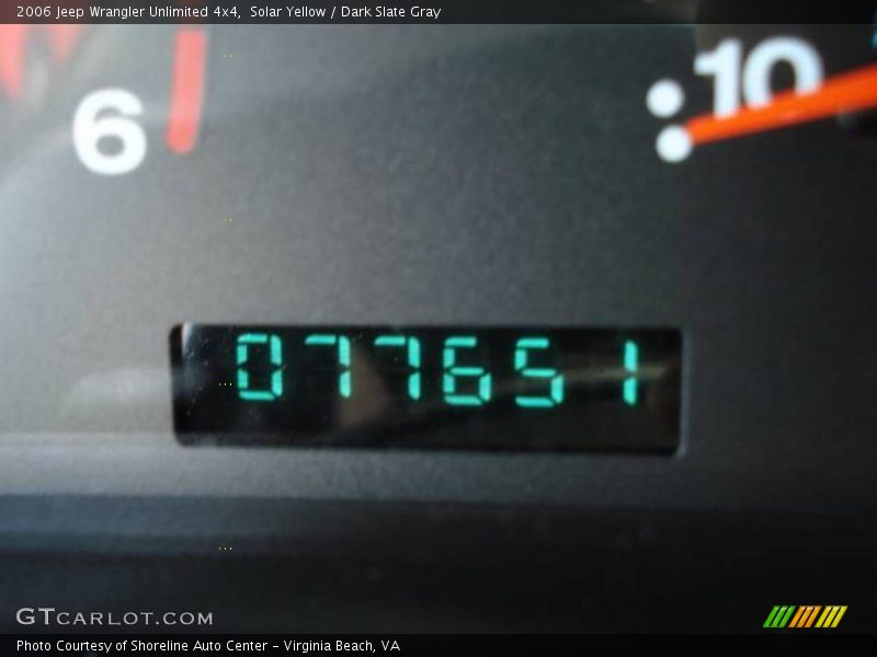 Solar Yellow / Dark Slate Gray 2006 Jeep Wrangler Unlimited 4x4
