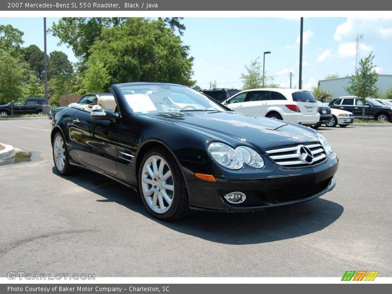 Black / Java 2007 Mercedes-Benz SL 550 Roadster