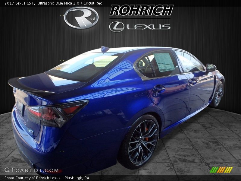 Ultrasonic Blue Mica 2.0 / Circuit Red 2017 Lexus GS F