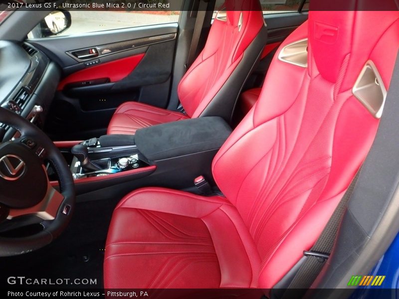 Front Seat of 2017 GS F