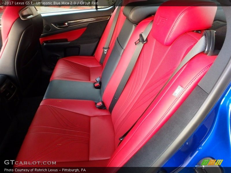 Rear Seat of 2017 GS F