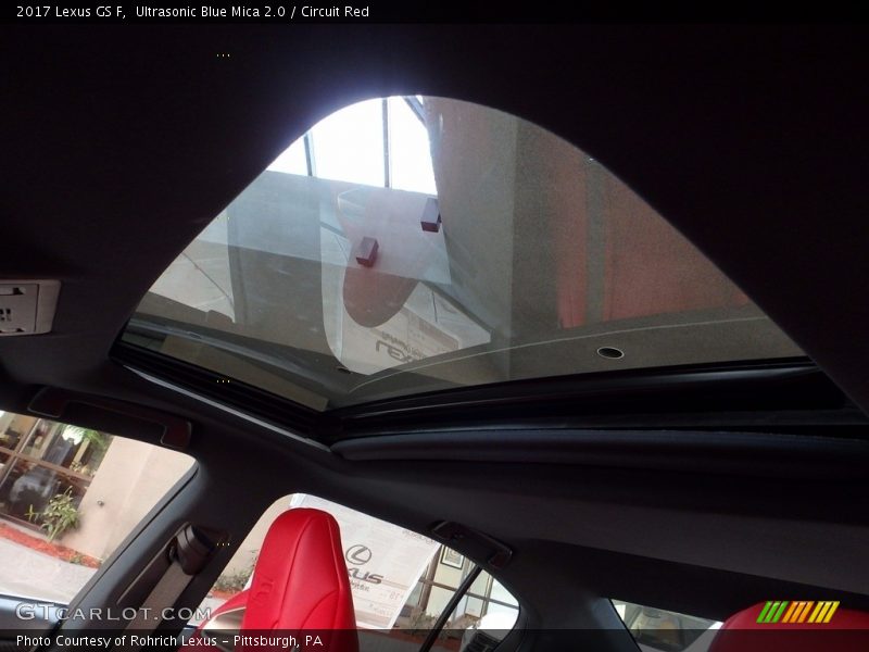 Ultrasonic Blue Mica 2.0 / Circuit Red 2017 Lexus GS F