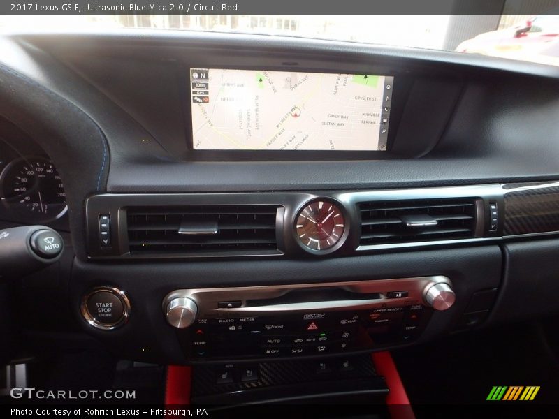 Ultrasonic Blue Mica 2.0 / Circuit Red 2017 Lexus GS F