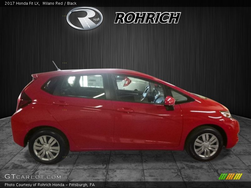 Milano Red / Black 2017 Honda Fit LX
