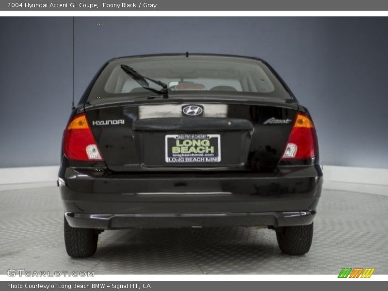 Ebony Black / Gray 2004 Hyundai Accent GL Coupe