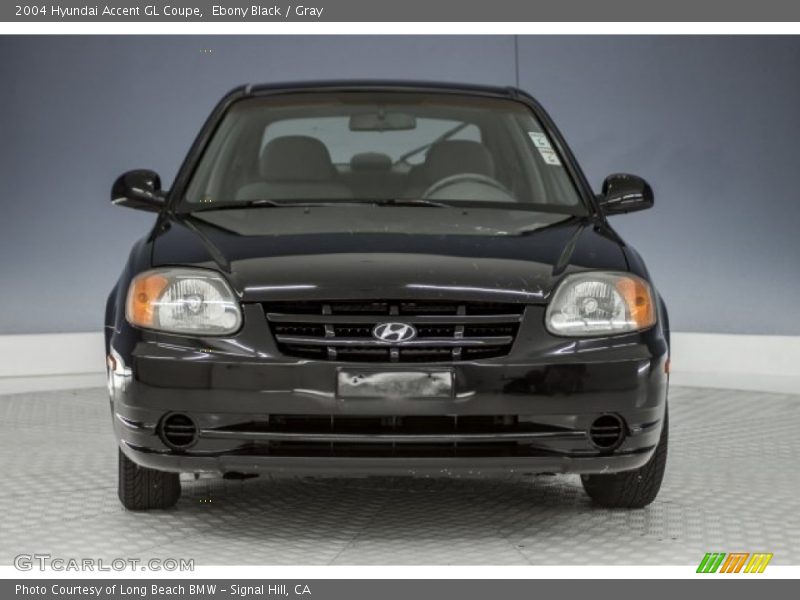 Ebony Black / Gray 2004 Hyundai Accent GL Coupe