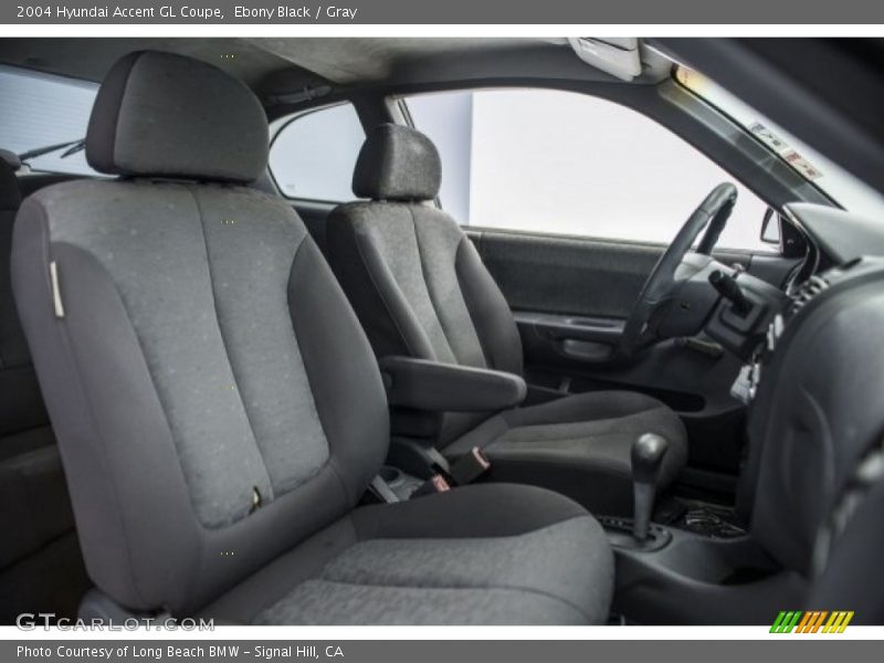 Ebony Black / Gray 2004 Hyundai Accent GL Coupe