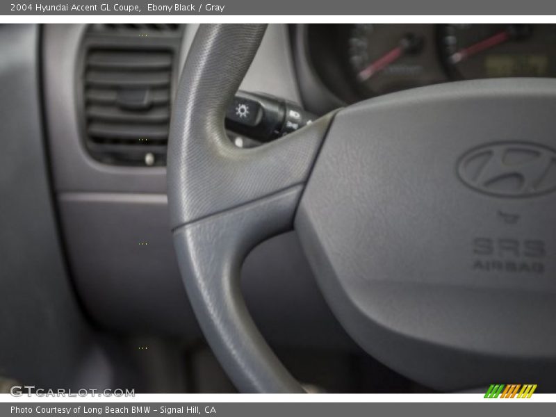 Ebony Black / Gray 2004 Hyundai Accent GL Coupe