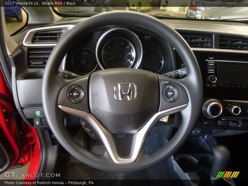 Milano Red / Black 2017 Honda Fit LX