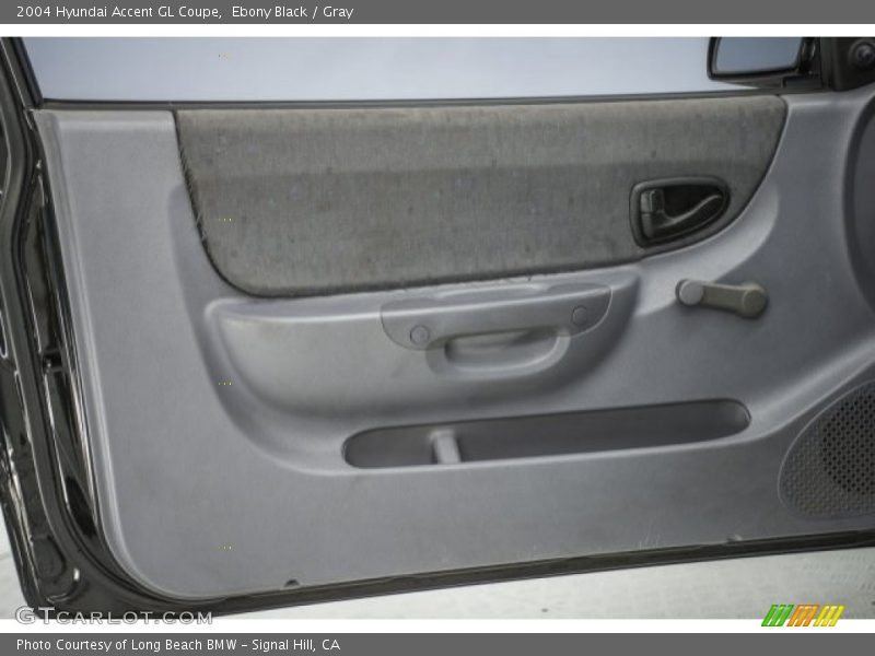 Ebony Black / Gray 2004 Hyundai Accent GL Coupe