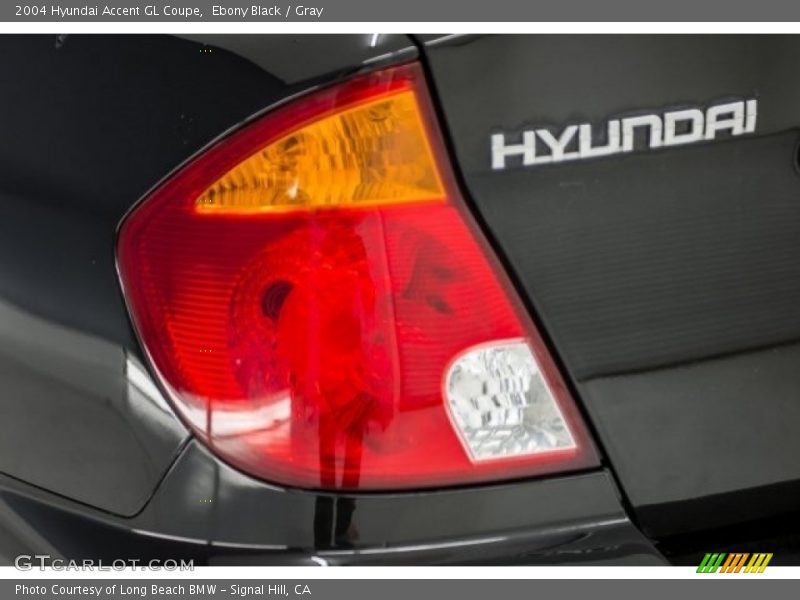 Ebony Black / Gray 2004 Hyundai Accent GL Coupe