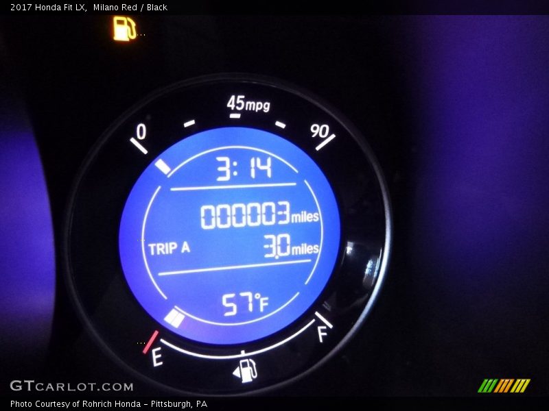 Milano Red / Black 2017 Honda Fit LX
