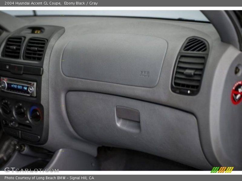 Ebony Black / Gray 2004 Hyundai Accent GL Coupe