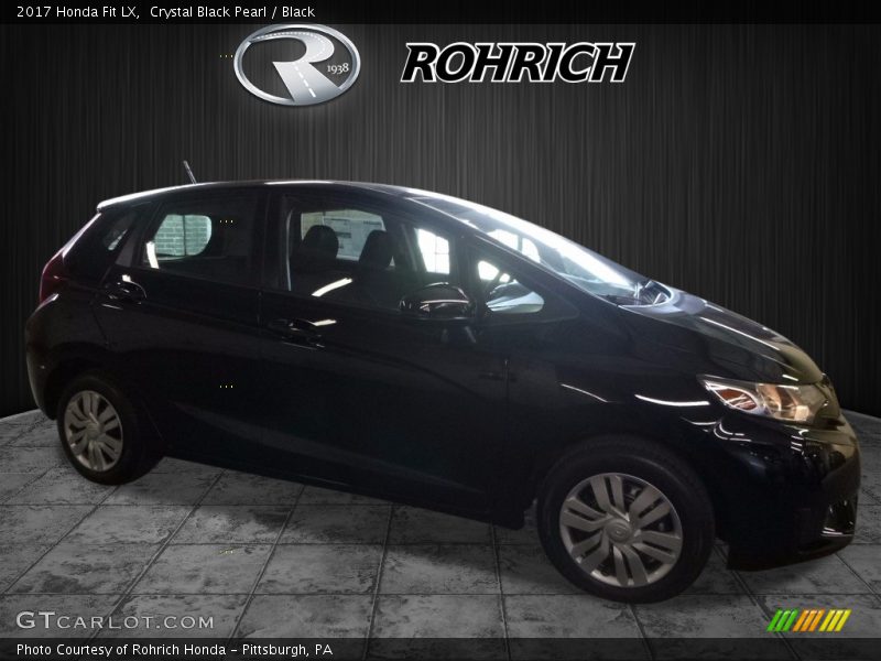 Crystal Black Pearl / Black 2017 Honda Fit LX