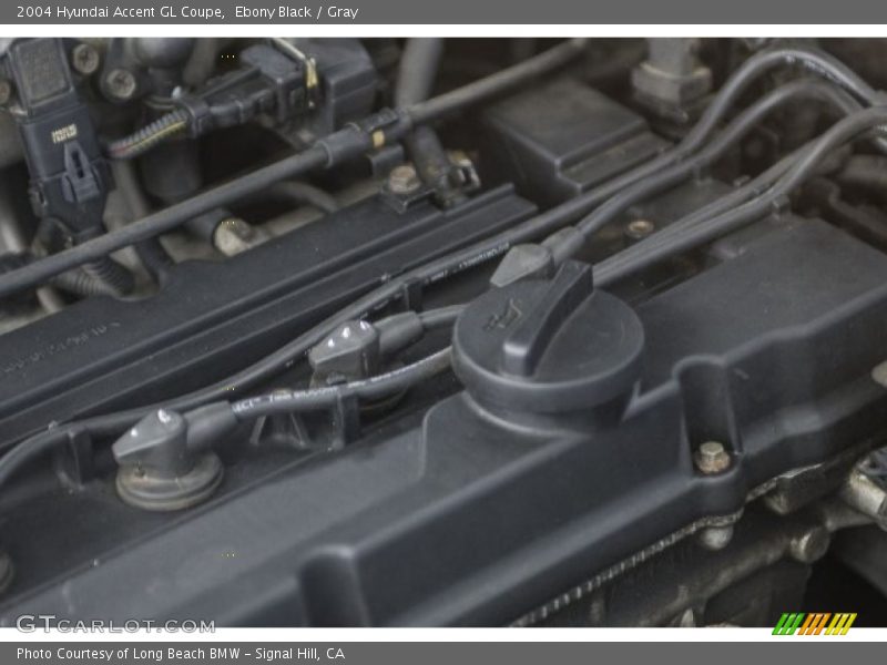 Ebony Black / Gray 2004 Hyundai Accent GL Coupe