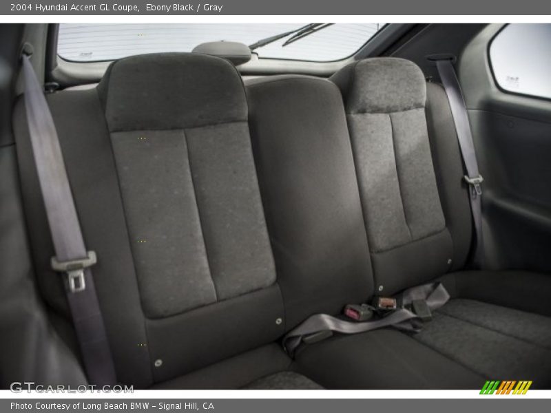Ebony Black / Gray 2004 Hyundai Accent GL Coupe