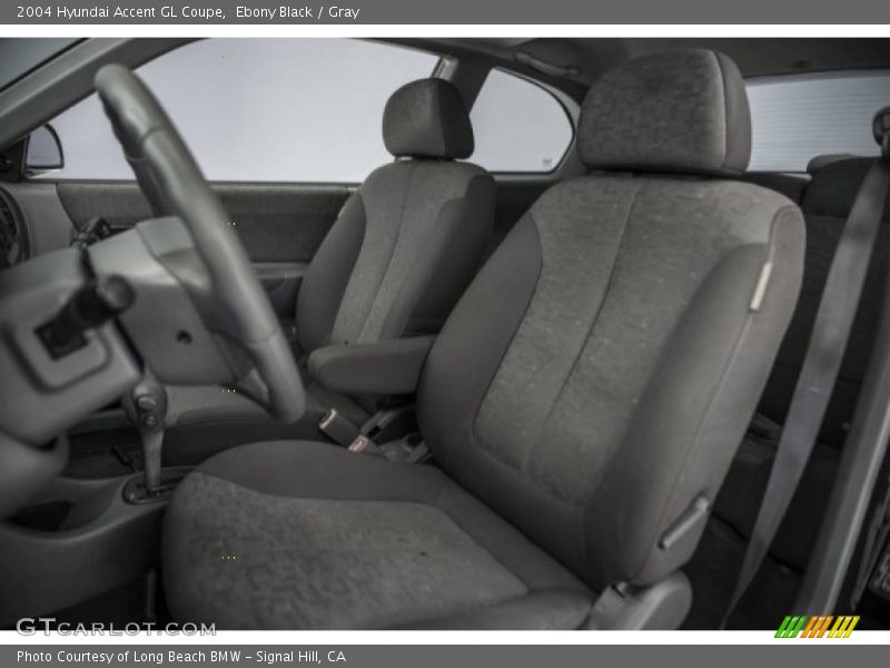 Ebony Black / Gray 2004 Hyundai Accent GL Coupe