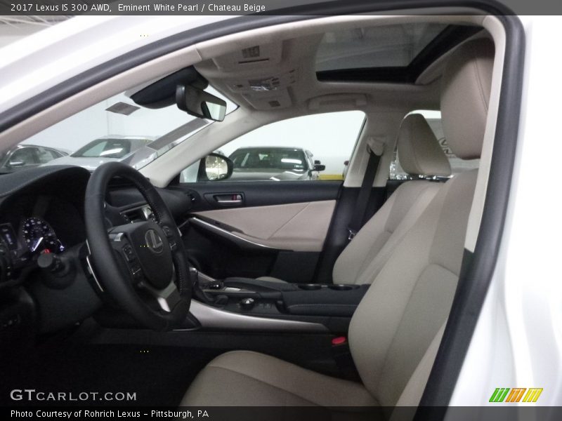Eminent White Pearl / Chateau Beige 2017 Lexus IS 300 AWD