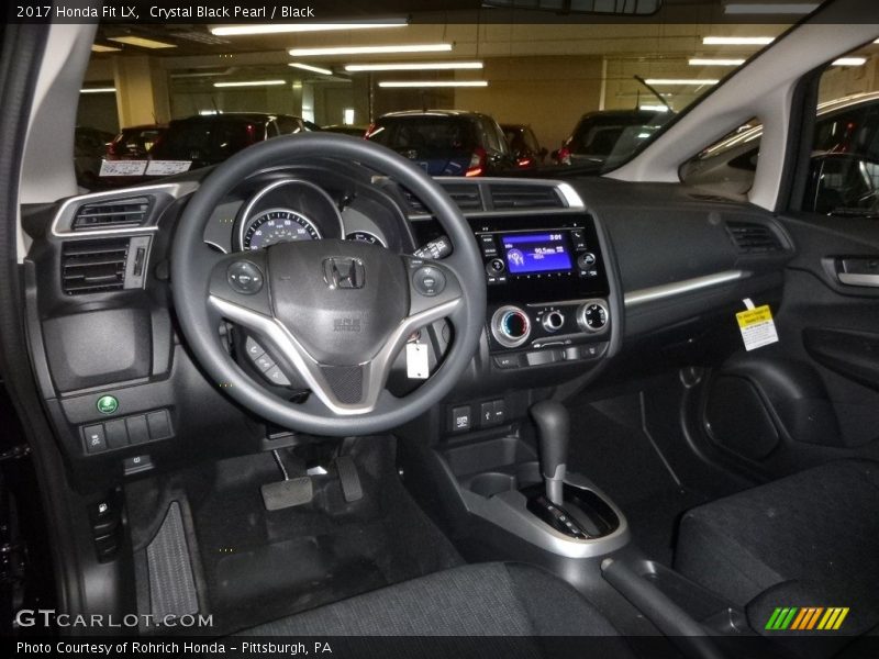 Crystal Black Pearl / Black 2017 Honda Fit LX