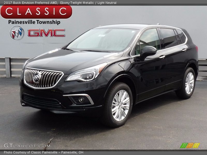 Ebony Twilight Metallic / Light Neutral 2017 Buick Envision Preferred AWD