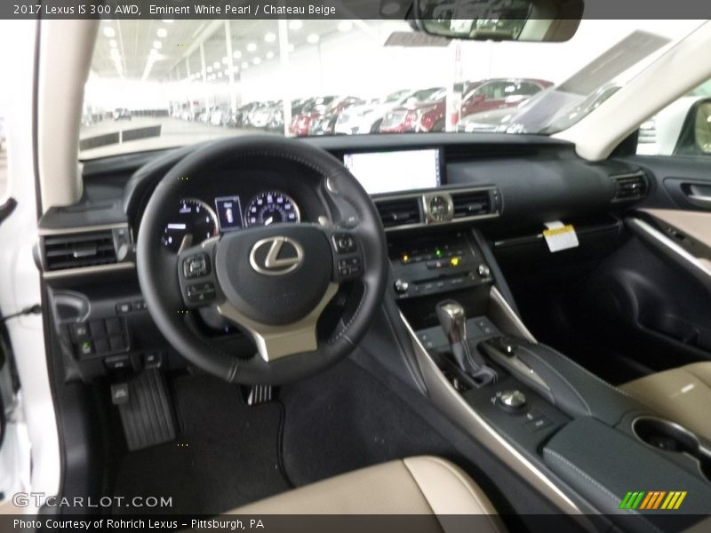 Eminent White Pearl / Chateau Beige 2017 Lexus IS 300 AWD