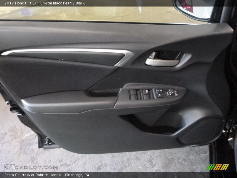 Crystal Black Pearl / Black 2017 Honda Fit LX