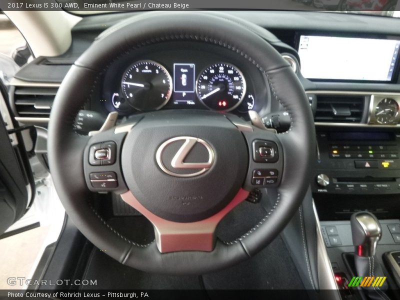 Eminent White Pearl / Chateau Beige 2017 Lexus IS 300 AWD