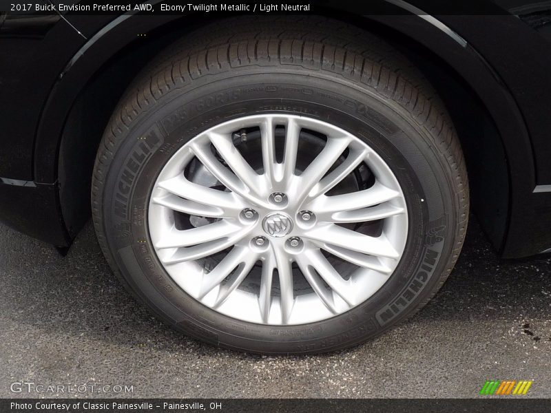 Ebony Twilight Metallic / Light Neutral 2017 Buick Envision Preferred AWD