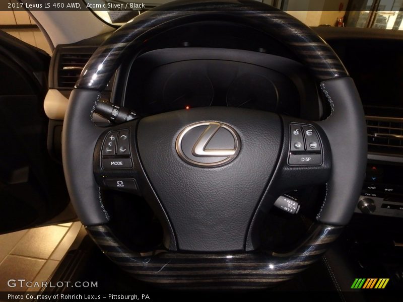 Atomic Silver / Black 2017 Lexus LS 460 AWD