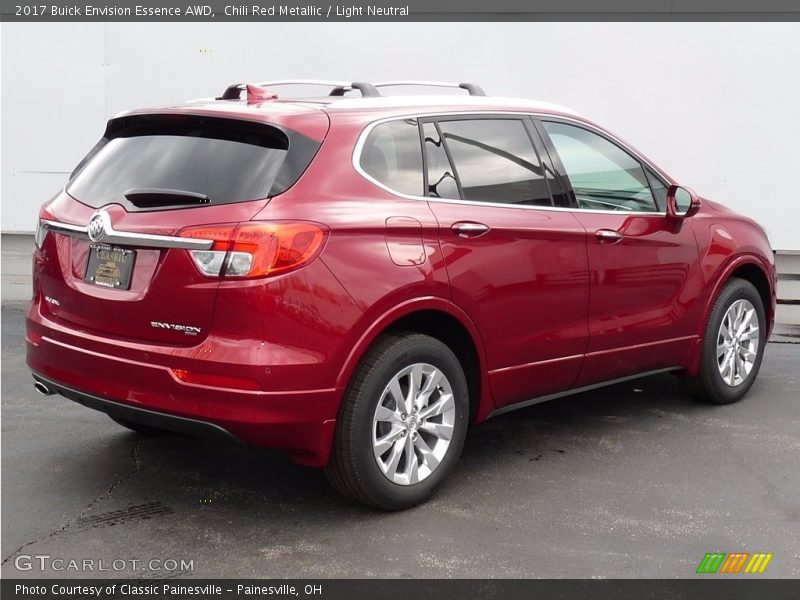Chili Red Metallic / Light Neutral 2017 Buick Envision Essence AWD