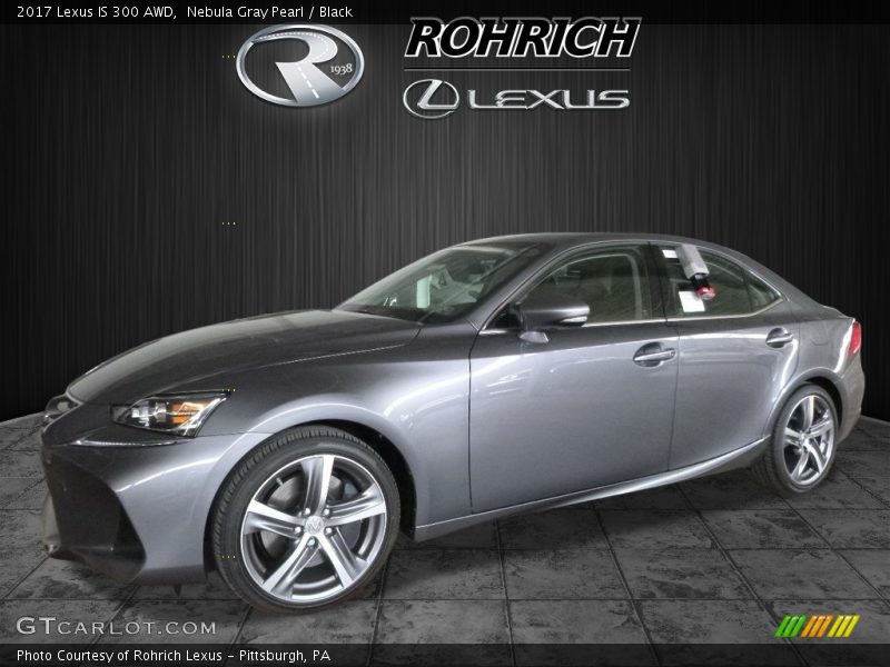 Nebula Gray Pearl / Black 2017 Lexus IS 300 AWD