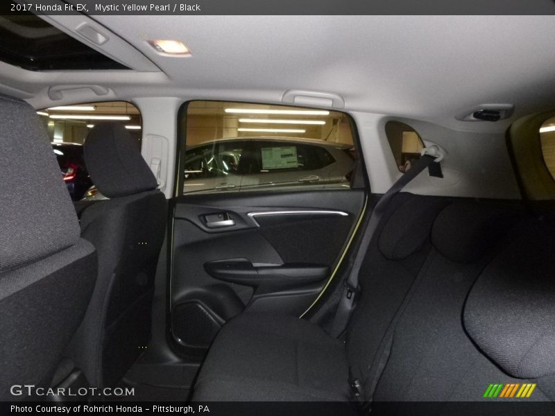 Mystic Yellow Pearl / Black 2017 Honda Fit EX