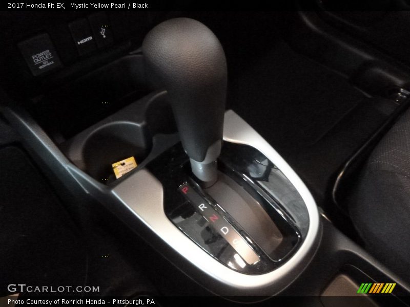 Mystic Yellow Pearl / Black 2017 Honda Fit EX