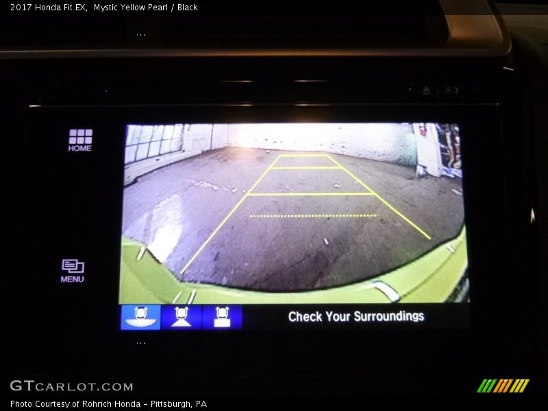 Mystic Yellow Pearl / Black 2017 Honda Fit EX