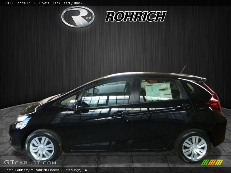 Crystal Black Pearl / Black 2017 Honda Fit LX