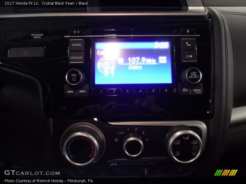 Crystal Black Pearl / Black 2017 Honda Fit LX